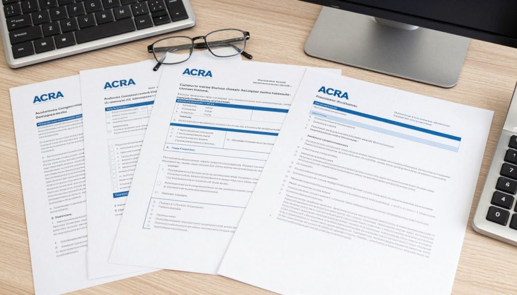 Professional business compliance success showing organized address change documentation