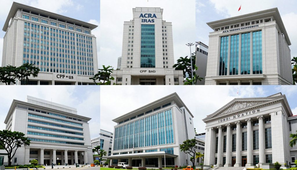 Singapore government agencies ACRA IRAS CPF requiring notification for change registered address