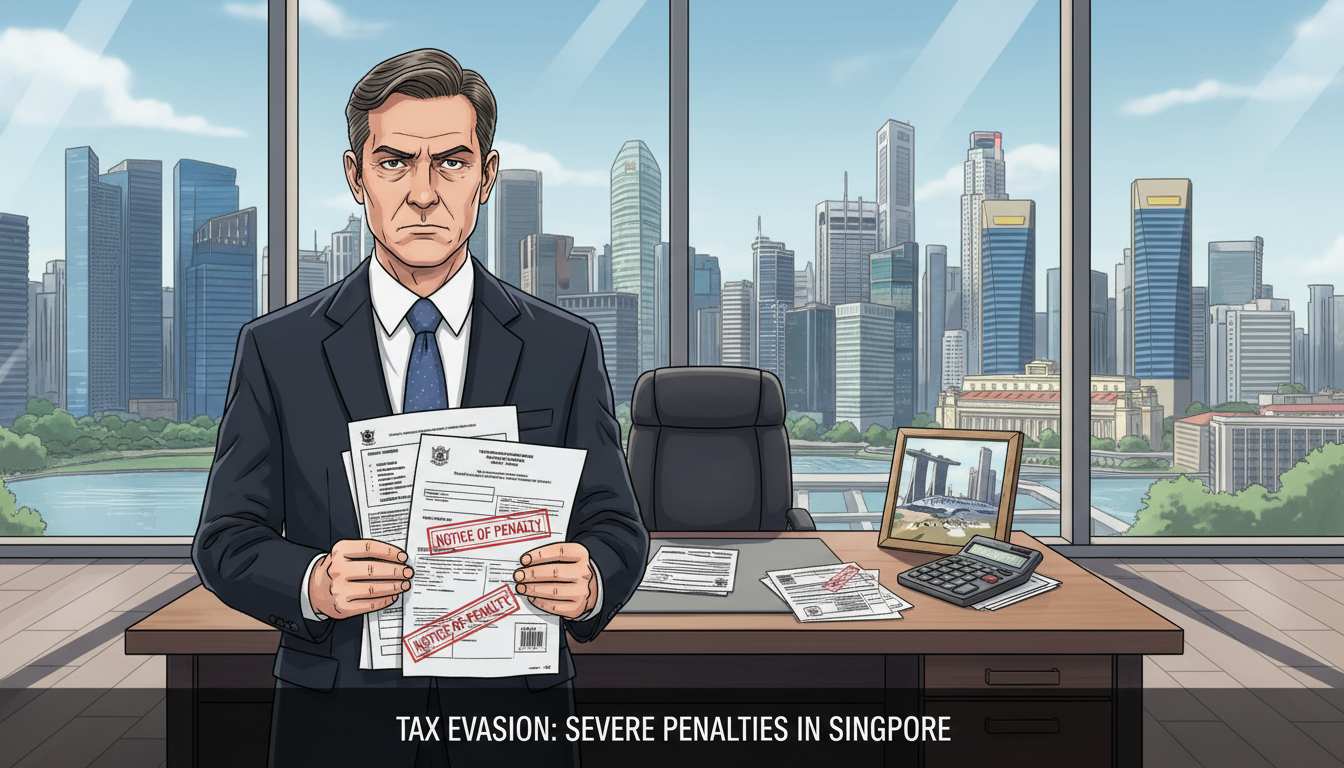 Tax evasion penalties Singapore